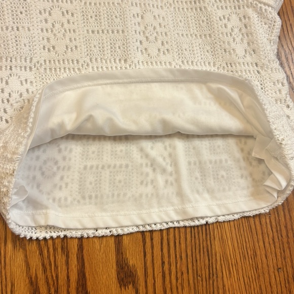 LOFT White Lace Cotton Tank Top Sweater Size XS Petite - Picture 6 of 8